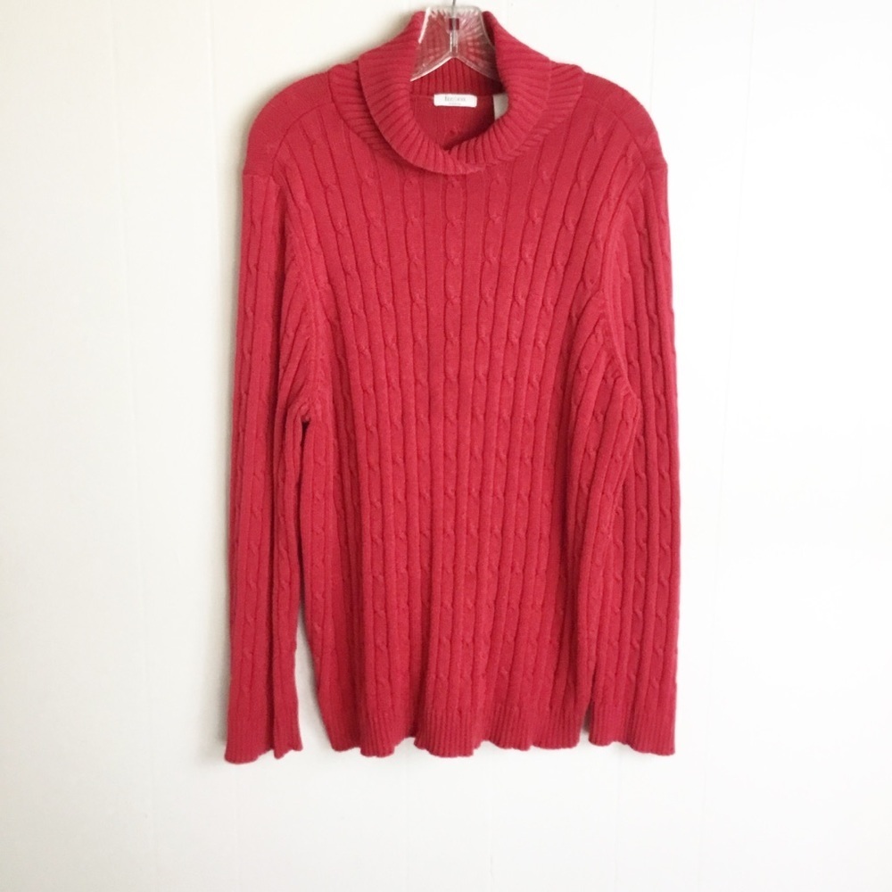 Liz & Co Plus Size 3X Red Sweater Christmas